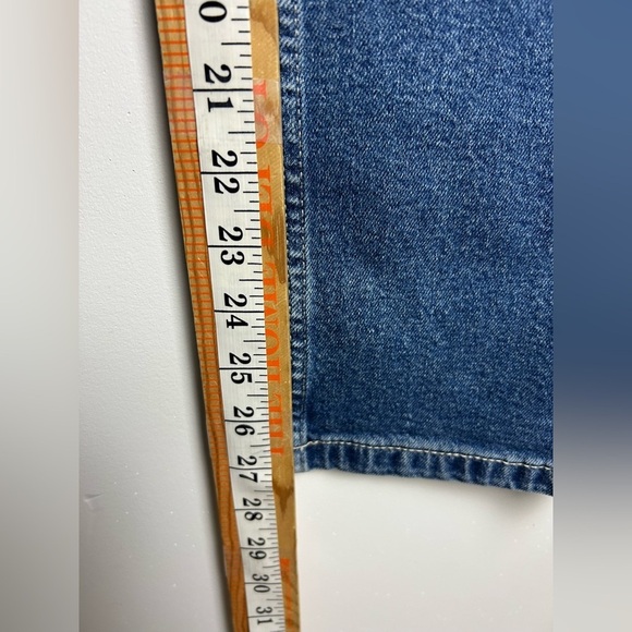 Calvin Klein Straight Jeans Women Blue Denim Plus 14 (34.5X27) Casual Stretch - Picture 10 of 14